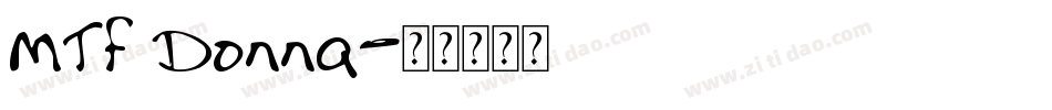 MTF Donna字体转换